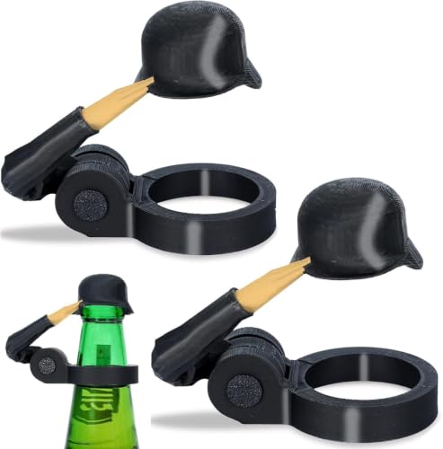 Soldier Salutes Beer Bottle Caps Helmets Efficient Decorative Designs for Party Veterans Enthusiasts