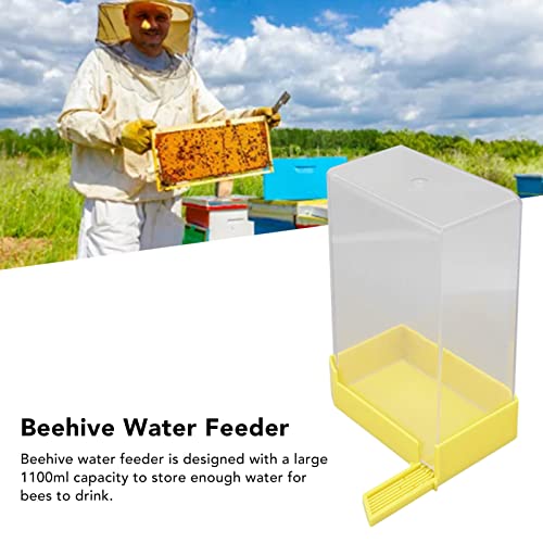 HEEPDD Bee Watering Station 1100ml Capacity Entrance Feeder for Beekeeping Prevents Drowning in Hives 7 Day Continuous Hydration for Honey Bee Colonies