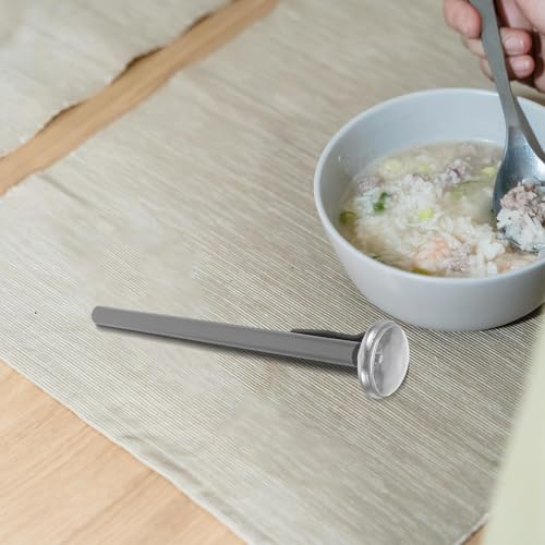 Healifty Stainless Steel Food Probe Thermometer for Meat and Chicken Cooking, Instant-Read Temperature Gauge for Coffee, Milk, and Baking, Gray Kitchen Thermometer Probe