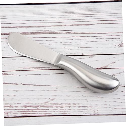 Healifty Stainless Steel Butter Spreader and Cheese Knife Rust Resistant Cream Spatulas for Cake Icing Butter Cheese Kitchen Utensil for Home Bakery and Catering Use