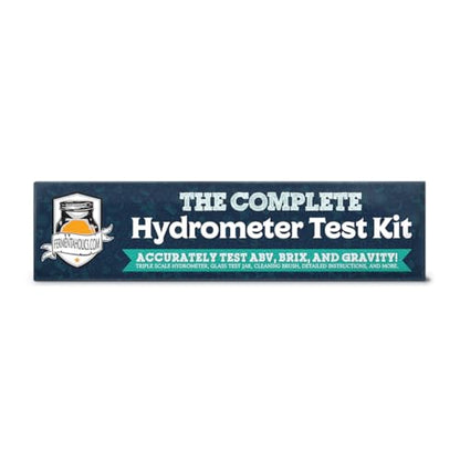 Fermentaholics Triple Scale Hydrometer – Measure and Monitor Specific Gravity, Brix, Potential Alcohol, and ABV in Wine, Beer, Mead, Cider, and Other Homebrewed Drinks (Glass, Clear)