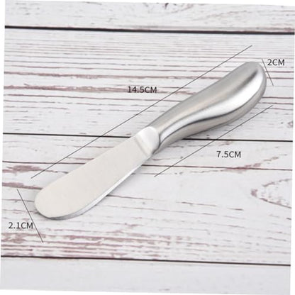 MAGICLULU Stainless Steel Cream Spatula Set 2-Piece Butter Spreader and Cheese Knife Kitchen Utensil for Baking and Icing Sturdy and Easy to Clean