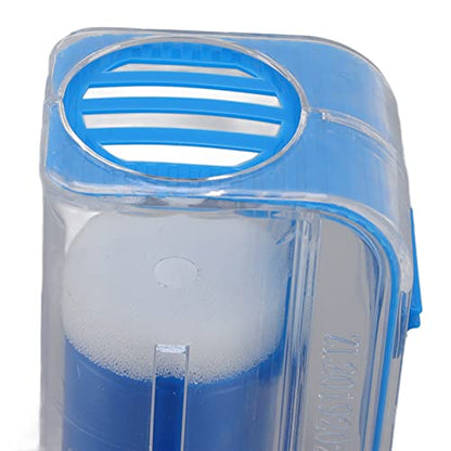 Tyenaza 3Pcs Bee Queen Cages, Transparent Queen Bee Marking Marker Bottle Catcher Clip Holder Queen bee catching Marking Cage(Blue) - color: Blue