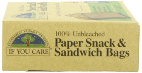 IF YOU CARE 100% Unbleached Paper Sandwich AND Snack Bags, 48 Count (Pack of 6)