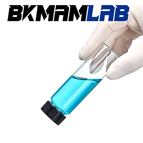 10ml Clear Small Glass Vials 50pcs with Screw Caps(50pcs) - color: Clear, size: 10ml 50pcs