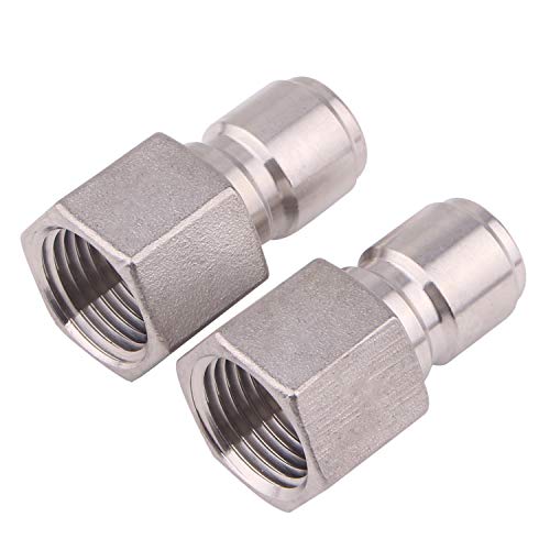 DERNORD Stainless Steel Female Quick Disconnect FPT 1/2" Homebrewing Connector Sanitary Fitting Pack of 2 - size: Male