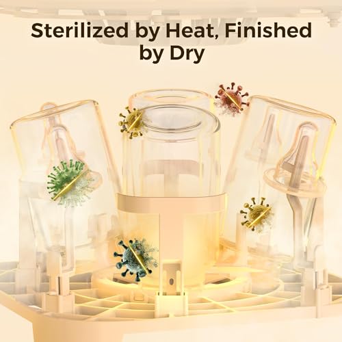 MOMFANN EasePure Pro Baby Bottle Washer, Upgraded 4-in-1 Bottle Washer and Sterilizer and Dryer, Deep Clean for Bottles, Pump Parts & Baby Essentials, Time-Saving Effortless Baby Care - size: Standard