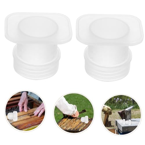 20pcs Bee Bee Water Cups for Garden Bee Supplies Bee Feed Cup Bee Feeder Station Beekeeping Equipment Beehive Water Dispenser Beekeeper Tool Bee Feeders Transparent Plastic