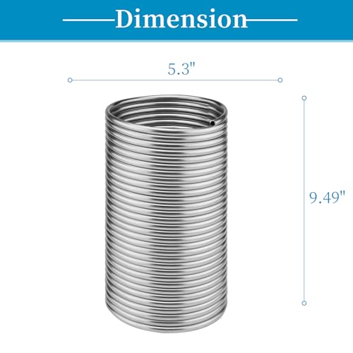 Vigorous Wort Chiller, 1/4" x 50 Ft Food Grade 304 Stainless Steel Coil, Water Chiller for Ice Bath Beer Brewing Tubing Coil, Stainless Steel Immersion Chiller - size: 1/4" x 50 Ft Wort Chiller