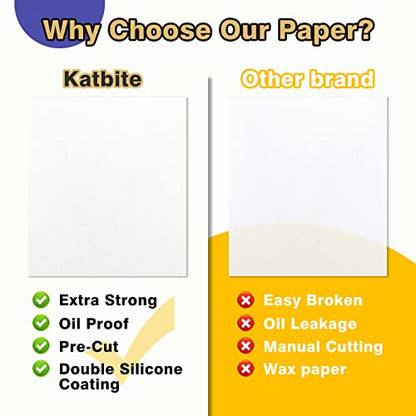 Cuffie in-Ea katbite in-Ear Earbuds Pack of 500 Parchment Paper, 40.6 x 61 cm Baking Paper, Durable and Non-Stick Parchment Paper, Pre-Cut Parchment Paper - size: 16"x24"-500