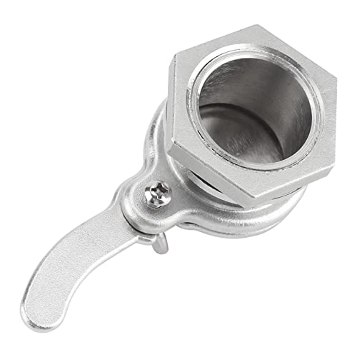 GLOGLOW Nan Stainless Steel Honey Extractor Gate Valve, Durable Metal Honey Tap for Harvesting and Bottling Landscape Aquaculture