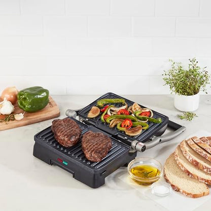 Cuisinart Griddler® Indoor Grill & Panini Press, Dishwasher-Safe Nonstick Cooking Plates, Stainless Steel, GR-11NAS - style: New Version- Griddler