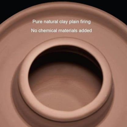 Natural Unglazed Ceramic Fermentation Crock Jar Kit,Sauerkraut Crock, Chinese Porcelain Pickle Jar with Water Seal Airlock Lid,Pickle Jar for Pickling Pickles 6Kg*1