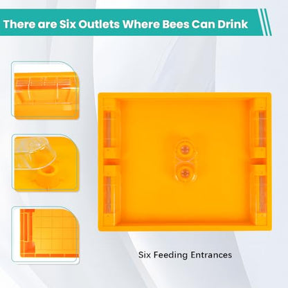 2pcs Bee Hive Feeder, Plastic Bee Top Feeder Langstroth 10 Frame Easy to Use Bee Feeding Tools in Hive Bee Feeder for Beekeeper Beekeeping Supplies - size: 2PCS