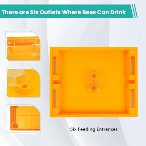 1pcs Bee Hive Feeder, Plastic Bee Top Feeder Langstroth 10 Frame Easy to Use Bee Feeding Tools in Hive Bee Feeder for Beekeeper Beekeeping Supplies - size: 1PCS