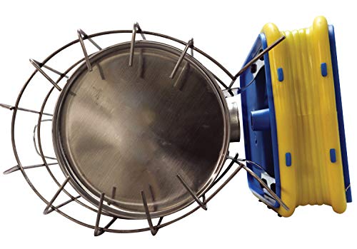 Mann Lake Stainless Steel Bee Smoker Pro Bellow, 4x7 Inch Beekeeper Tool with Heat Guard & Easy Open Lid Tab, High Flow Pump for Calm Bees, Safe Hive Inspections & Honey Harvest, Burn Free Grip Design