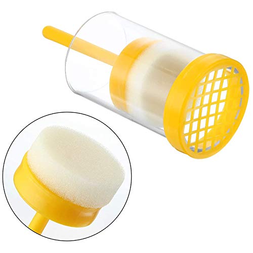 Queen Bee Marking Kit, 2 Queen Marking Cage Tube with 3 Bee Marker Pen for Beekeeper Tool, Yellow