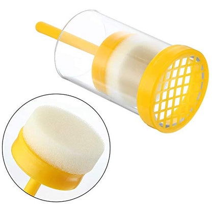 Queen Bee Marking Kit, 2 Queen Marking Cage Tube with 3 Bee Marker Pen for Beekeeper Tool, Yellow