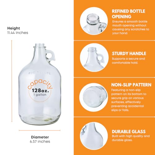 FastRack - Shepherd Made Mead Making Kit - 1 Gallon Jug Fermentation Set with Clear Glass Fermentation Jar, 3pc Airlocks, Rubber Stopper, Yeast Nutrient & Mead Yeast for Home Brewing