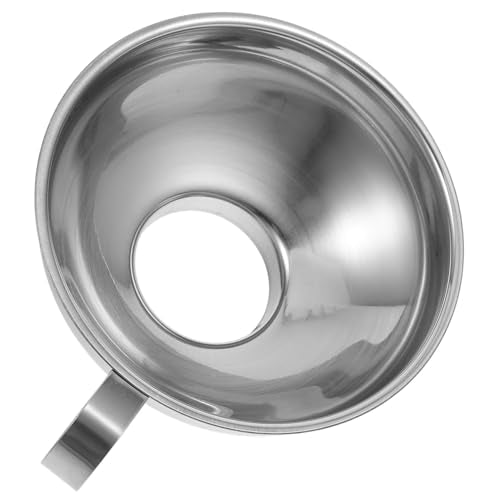 Stainless Steel Wide Mouth Funnel for Kitchen Use Large Canning Funnel for Filling Mason Jars and Bottles for Fruit Jam Salad Dressing and Oil Transfer