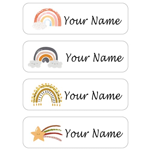 Custom Waterproof Dishwasher Safe Kid Name Labels for Daycare(128 Pack), Camp, School Supply, Baby Bottles, Lunch Boxes and Cups, Travel. Cute Personalized Design Name Stickers (Pattern 11) - color: Pattern 11