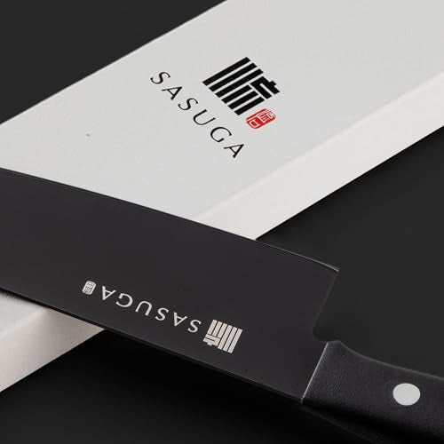 SASUGA Lightweigth Japanese Santoku Chef’s Knife 170mm – Made in Japan | Molybdenum-Vanadium Stainless Steel | Razor-Sharp, Rust-Resistant Blade for Meat, Fish & Vegetables - color: Santoku