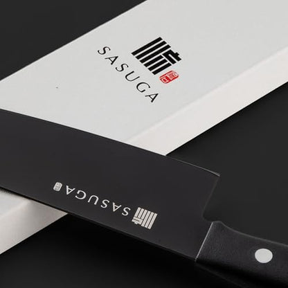 SASUGA Lightweigth Japanese Santoku Chef’s Knife 170mm – Made in Japan | Molybdenum-Vanadium Stainless Steel | Razor-Sharp, Rust-Resistant Blade for Meat, Fish & Vegetables - color: Santoku