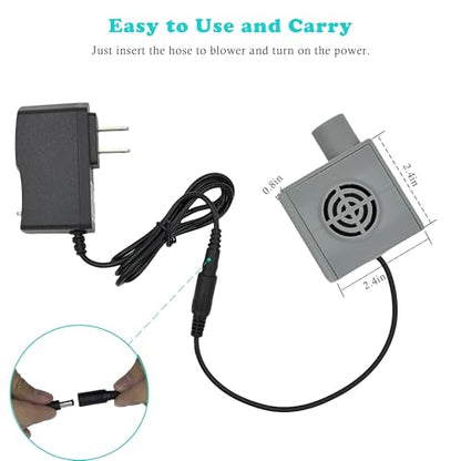 CPAP Hose Dryer for Universal 22mm Tubing, CPAP Tube Cleaner Blower Fan for Resmed Airsense 11 10 Tubes, Easy to Use and Make Hoses Drying Quick, CPAP BIPAP Cleaning Kits Supplies - color: Grey
