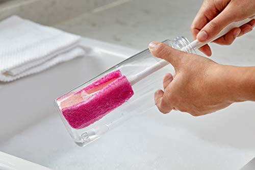 Scotch-Brite Water Bottle Scrubber, Safe On Glass, Plastic and Stainless Steel (Pack of 2) - size: Bottle Scrubber (Pack of 2)