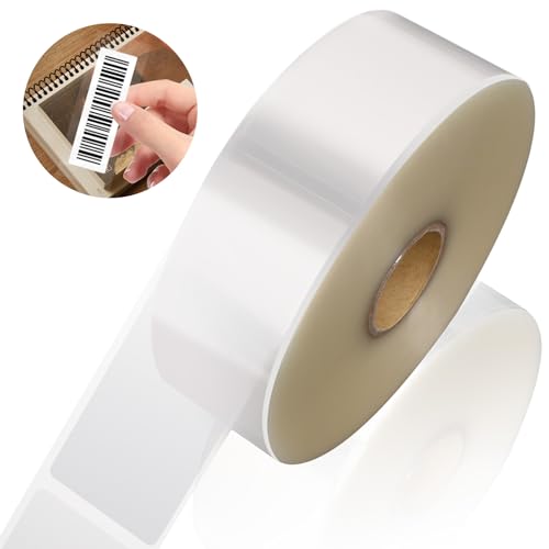 900pcs Clear Stickers Label Protector Clear Label Wafer Seal Stickers 3.1 x 1.2 Inch Waterproof Transparent Labels for Office Library Laboratory Protecting Barcode Number Clothes Food Labels - size: 3.1 x 1.2 Inch