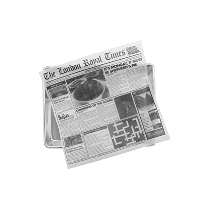 G.E.T. 4-TN1000 12" x 12" White Food-Safe London Newsprint Liner (Pack of 1000) - color: London Newsprint, size: 12" x 12", style: 1000 Sheets