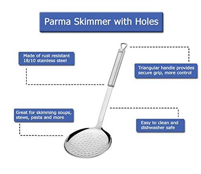 Küchenprofi Kuchenprofi Parma Stainless Steel Skimmer, 14-Inch (K1215032800) - style: Skimmer