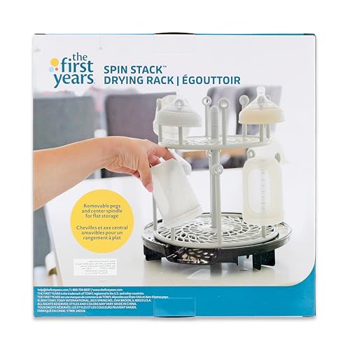 The First Years Spin Stack Drying Rack - color: White