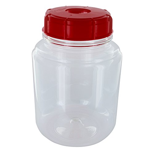 Home Brew Ohio Deluxe One Gallon Fermonster Kit (Drilled Lid, Solid Lid, #10 Drilled Stopper, Econolock, Mesh Strainer)