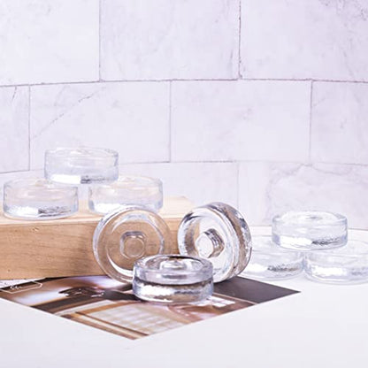 DOITOOL Fermenting Weights for Mason Jars - Glass Canning Weights with Easy Grip Handle Heavy Duty Wide Mouth Jar Lids for Pickling and Fermentation 2.75X2.75X0.98 Inch