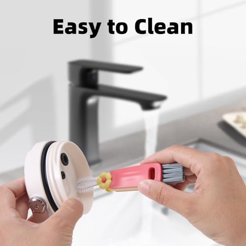 3 Pack Cleaner Brush Kit for Stanley, Bottle Cleaner Brush Set with Straw Brush Cleaner and Cup Lid Cleaning Brush for Stanley Cup, Tumbler Cups, Drinking Glass (Pink) - color: Pink
