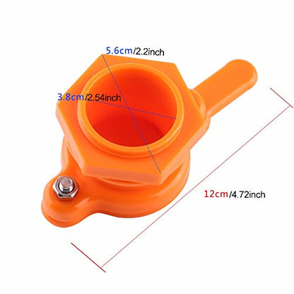 Honey Gate Valve 2pcs Extractor Tap for Honey Bucket Spout Beekeeping Honeycomb Bottling Tools