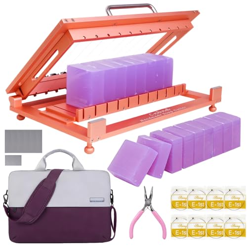 Multi Soap Cutter for Soap Making,Aluminum Soap Cutting Tool,Precision Soap Cutter Slicer with Cutting Wire for Cheese, Butter, Cake, Bread DIY(Orange) - color: Orange