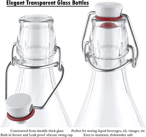 Bormioli Rocco Swing Bottle, 4.25 oz - Clear, Set of 2 - size: 4.25 Oz.