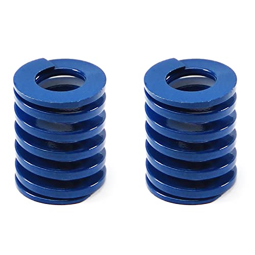 Heyiarbeit 20mm OD 10mm ID 25mm Long Spring Steel Spiral Stamping Light Load Compression Mould Die Spring for 3D Printer Blue 2Pcs - color: Blue, size: TL-20-10-25