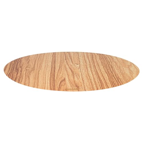 Cater Tek 13.8 Inch Charcuterie Boards, 10 Faux Wood Cheese Boards - Round, Stackable, Paper Cardboard Charcuterie Boards, Disposable, For Serving At Catered Events - Restaurantware - color: Natural, size: 13 3/4"