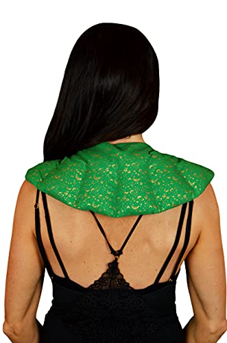 Nature's Approach Aromatherapy Shoulder Wrap, Green | 12-herb rice & flaxseed shoulder wrap for hot or cold therapy, microwave and freezer safe