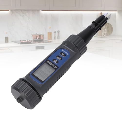 Asixxsix pH Meter, 4 in 1 Digital pH EC TDS Temp Meter with Penetration Type Electrode for Sourdough Fermentation, Cheese, Meat, Cosmetics, Soil