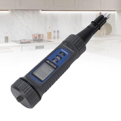 Asixxsix pH Meter, 4 in 1 Digital pH EC TDS Temp Meter with Penetration Type Electrode for Sourdough Fermentation, Cheese, Meat, Cosmetics, Soil