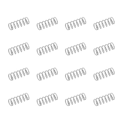 uxcell 50Pcs 304 Stainless Steel Compression Springs, 0.3mm x 2mm x 5mm Small & Tiny Pen Spring for Home Repair & DIY, Workshop & Industrial Use, (Silver Tone) - size: 2mmx5mm