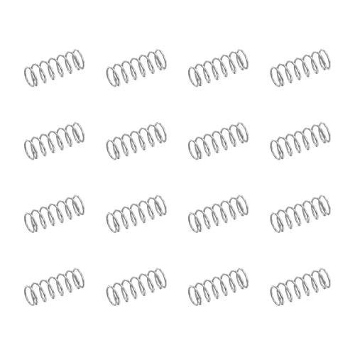 uxcell 50Pcs 304 Stainless Steel Compression Springs, 0.3mm x 2mm x 5mm Small & Tiny Pen Spring for Home Repair & DIY, Workshop & Industrial Use, (Silver Tone) - size: 2mmx5mm