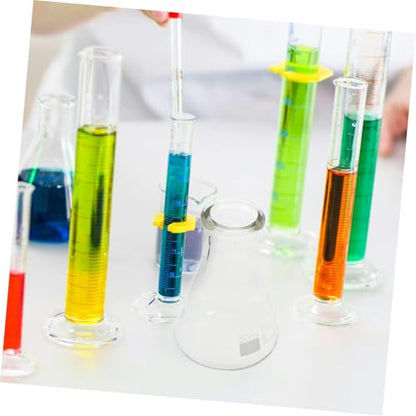 Cabilock 1set Laboratory Glassware Beaker Graduated Cylinder and Flask for Chemistry Experiments Accurate Measurements Borosilicate Glass for