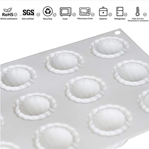 OCPO KITCHEN Russian Tale Silicone Mold for Baking Mousse Cake, Candy, Pastry, Chocolate, Cupcake, Jelly, Pudding, Cake Decoration Mold, 3D Russian Tale Shape (15-Cavity) - style: Russian Tale (15-Cavity)