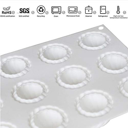 OCPO KITCHEN Russian Tale Silicone Mold for Baking Mousse Cake, Candy, Pastry, Chocolate, Cupcake, Jelly, Pudding, Cake Decoration Mold, 3D Russian Tale Shape (15-Cavity) - style: Russian Tale (15-Cavity)