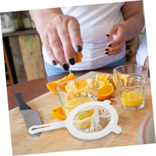 2pcs Fine Mesh Strainer for Juicing and Honey Filtering, Small Kitchen Sieve with Double-ear Handles, Plastic Food Strainer for Soy Milk, Tea, Coffee, and Juice Filtering